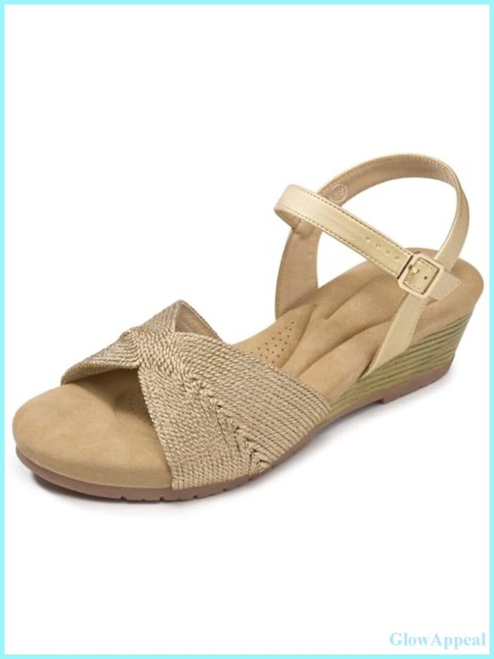 Wedge Sandals for Women Dressy Open Toe Low Platform Casual Summer Wedding Shoes
